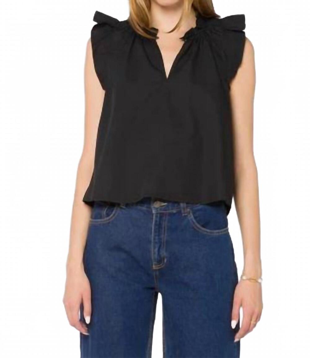 NEW VELVET HEART nazira top in black